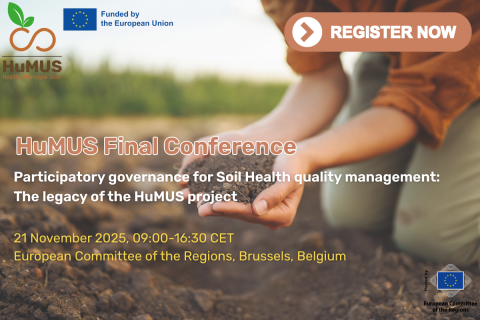 Event image of HuMUS Final Conference | Participatory governance for Soil Health quality management: The legacy of the HuMUS project